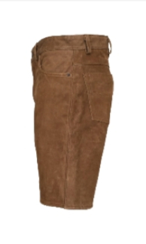 Jagd Lederhose , Kurz Lederhose , Jäger Sommer Lederhose, Kurz Lederhose " Camel " , Büffel Lederhose